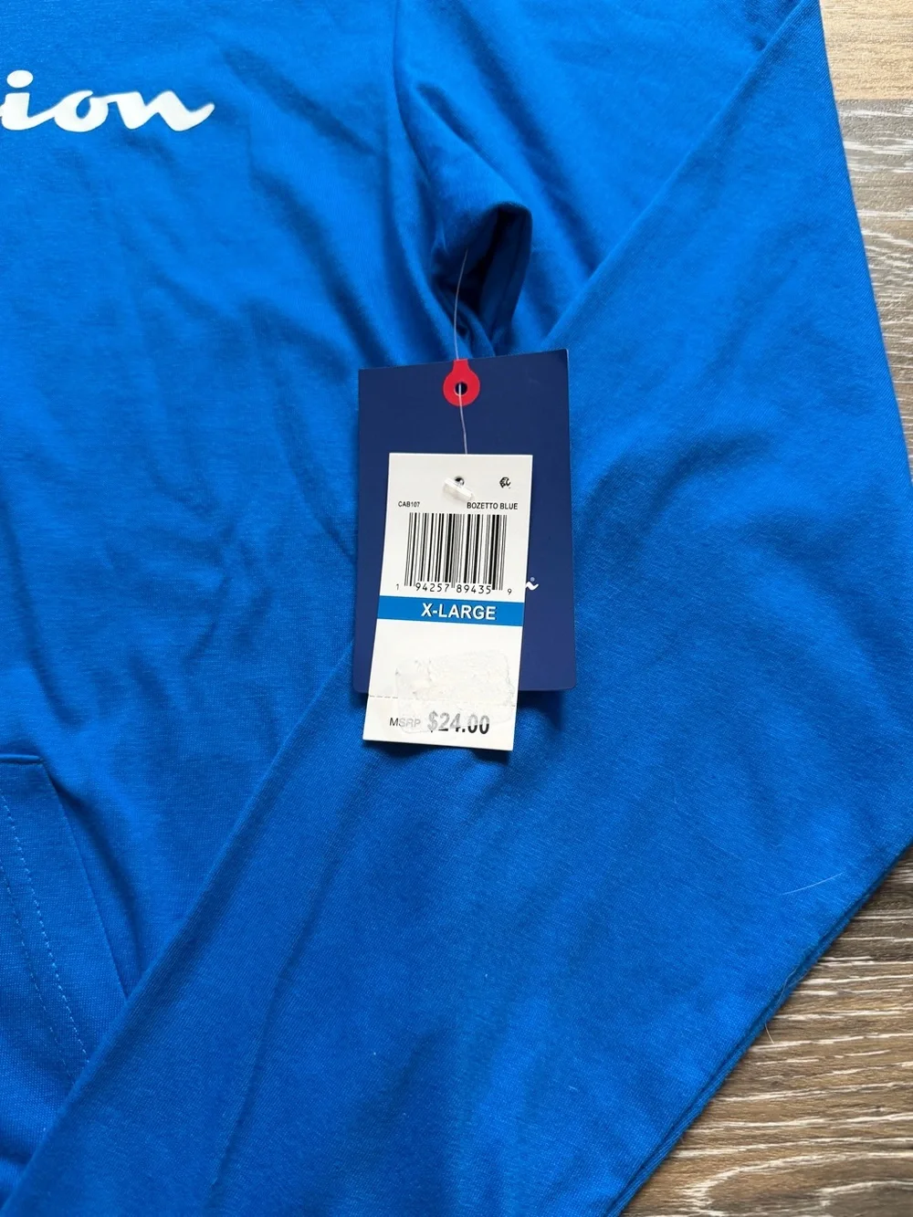 NWT Champion Boys' XL Blue Hooded Pullover Sweatshirt